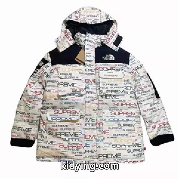 2022注目すべきSupreme x TNFコラボ ザノースフェイス ダウンジャケット偽物 特別なプリントに合わせ 男女兼用-0