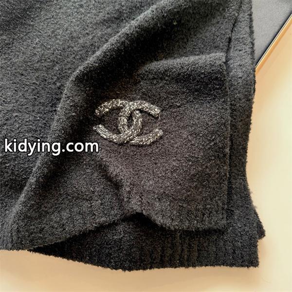 CHANEL（シャネル）25B ニット カシミヤマフラー／クラシックCCロゴ・ユニセックス・秋冬新作スカーフ-4
