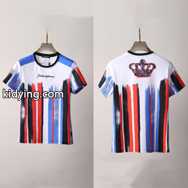 最高級品質の注目DOLCE&GABBANA ドルチェ & ガッバーナＴシャツコピー 夏らしいプリント メンズファッション-0