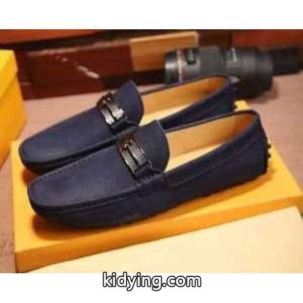 シンプルなトッズメンズ靴スエードモカシンシューズTOD’S 激安フラットロファー通勤通学2色可選-0