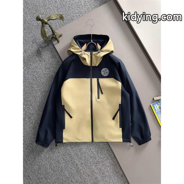 人気急上昇 STONE ISLAND ストーンアイランド コピー 2025AW 新作 ホワイト×ブラック ジャケット-2