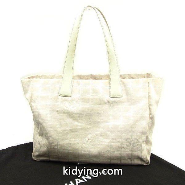 Chanel バッグ トートバッグ ニュートラベルライン トートMM ピンク ホワイト レディース 中古 Bag :Y7626:ブランドデポTOKYO - 通販ショッピング-0
