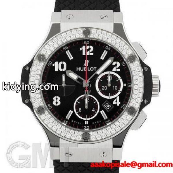HUBLOT ウブロ ビッグバン スチール ダイヤモンド 301SX130RX114 新品 メンズ 腕時計 品が良く見た目-0