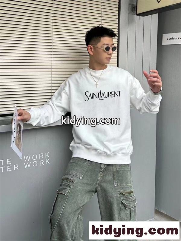 トレーナー 柔軟裏毛 ベーシック設計 通年対応 新作 SAINT LAURENT イヴ・サンローラン コピー-3