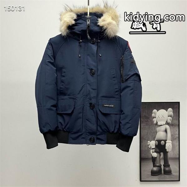 2025秋冬 ネイビー 防寒ファー付きダウンジャケット スーパーコピー カナダグース Canada Goose-0