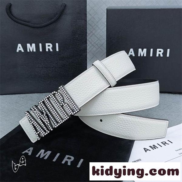 AMIRI 【2026新作】上質な本革を使用した ビジネススタイル☆☆アミリベルトコピー-5