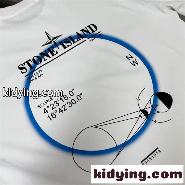 クルーネックTシャツ ミニロゴ入り 軽やかな着心地 STONE ISLAND ストーンアイランド コピー Tシャツ 休日コーデ 好評モデル-6
