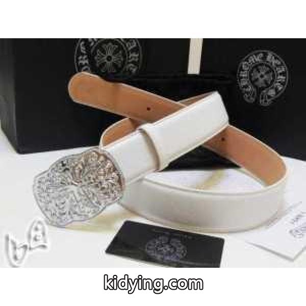 ホワイトメンズベルト Chrome Hearts スモールオーバル クロム ハーツ 高品質レザー_CHROME HEARTS クロムハーツ_ブランド コピー 激安(日本最大級)-0
