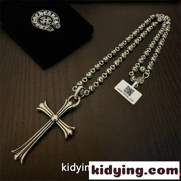 高級感溢れる シルバー CHROME HEARTS クロムハーツ コピー ネックレス 重厚 プレミアム-4