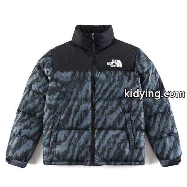黒灰タイガー柄ダウンジャケット クラシック 2025秋冬注目 The North Face コピー ザノースフェイス-0