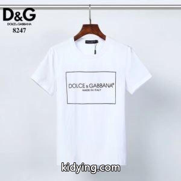 ドルチェ&ガッバーナ 印象的な春夏コーデに2色可選 Dolce&Gabbana 余裕のあるコーデに挑戦 半袖Tシャツ_ドルチェ&ガッバーナ DOLCE & GABBANA_ブランド コピー 激安(日本最大級)-0