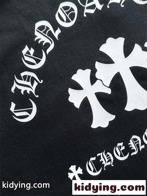 クロムハーツ コピー 定番 ワンポイント CHROME HEARTS ホワイト 半袖 Tシャツ シンプル 洗練-5
