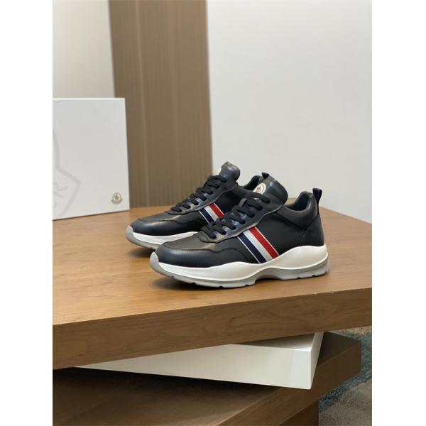 MONCLER 激安 Promyx Space ハイカットスニーカー メンズ レディース 羊毛ライニング 厚底 レザースニーカー 撞色デザイン-6