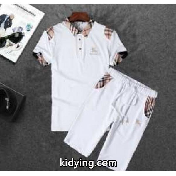 2015 激安 ブランド　人気激売れ BURBERRY バーバリー 半袖Tシャツ 上下セット 2色可選_半袖Tシャツ_メンズファッション_スーパーコピーブランド激安通販 専門店-0
