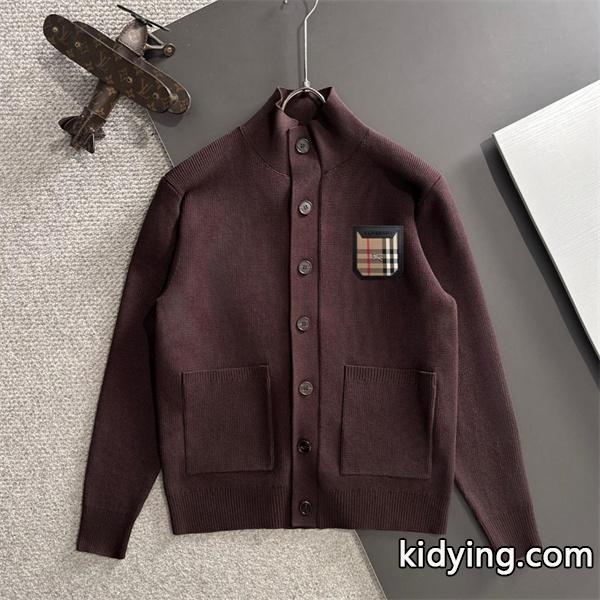 バーバリー コピー BURBERRY プレミアム感満載 2025新登場 ホワイト 秋冬 上質ニットカーディガン-1