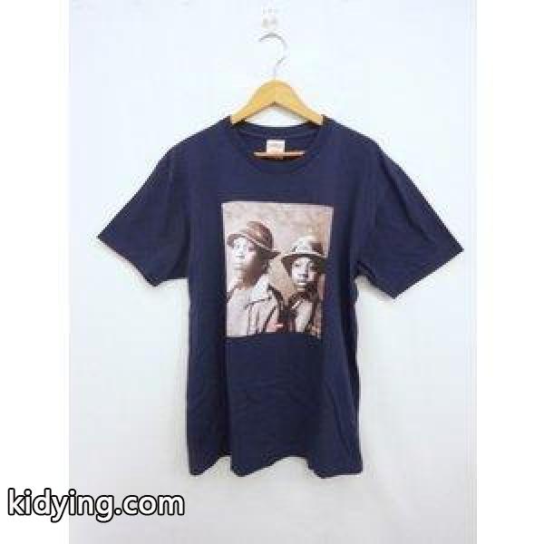 SUPREME×Wackies 13SS Love Joys Tee Tシャツ L 濃紺 ネイビー 綿 アメリカ製 半袖 フォト+英字プリント 丸首 トップス メンズ【中古】【ベクトル 古着】 :086-201808250595:ブランド古着販売のベクトル - 通販ショッピング-0