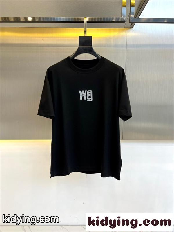 Alexander wang ロゴTシャツ 反転プリント 韓国風カジュアル モード感 軽やか素材 アレキサンダーワン コピー-2