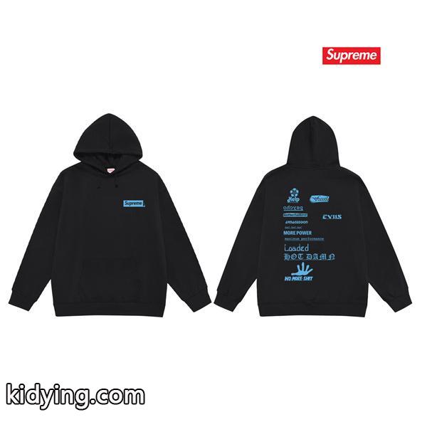 2025秋冬 厚地 ブラック 話題作 バックプリント SUPREME シュプリーム 偽物 パーカー-3