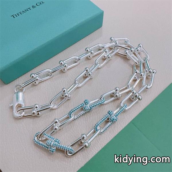 期間限定 立体リンク デザイン チェーン ネックレス Tiffany&Co ティファニー コピー-0