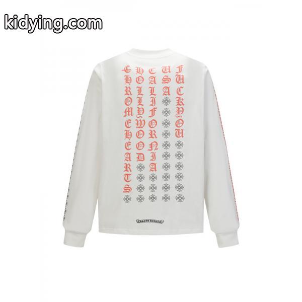 Chrome Hearts 2025秋冬新作ロングスリーブTシャツ・限定スクリプトプリント・ユニセックス-1