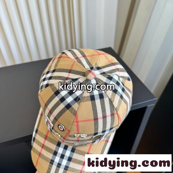 2026新作 BURBERRY 激安 バーバリー ヴィンテージチェック ベースボールキャップ ロゴワッペン キャップ UV対策 帽子-5