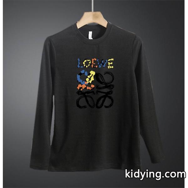 ロエベ LOEWE スーパーコピー カラフルロゴ 長袖Tシャツ 秋冬に映える個性派アイテム-0