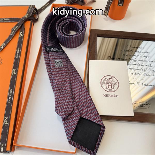 エルメス Hermes 激安 メンズ ネクタイ 新作 H総柄 デザイン シルク100% 手仕上げ ビジネス用-6