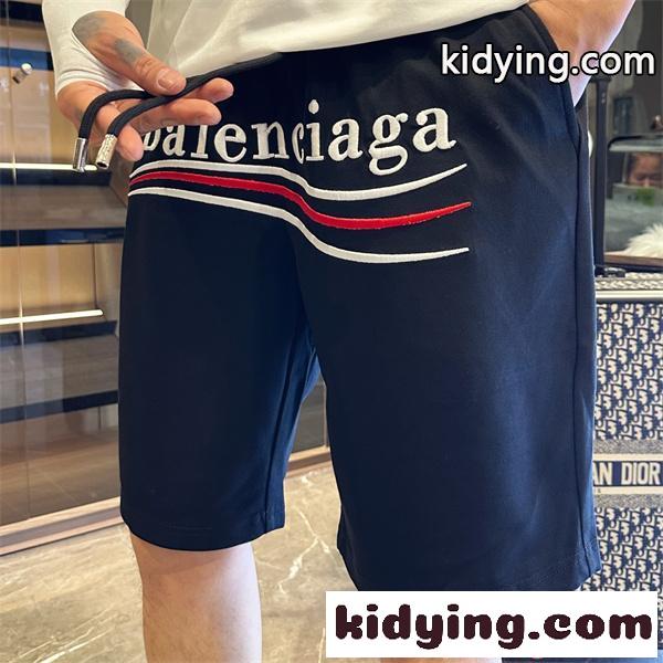 バレンシアガ コピー ハーフパンツ BALENCIAGA プリント スポーティー インパクト おしゃれ 夏コーデ-4