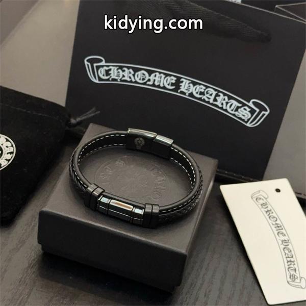CHROME HEARTS クロムハーツ コピー 2026新作 上質 レザー ブレスレット 注目 トレンド-3