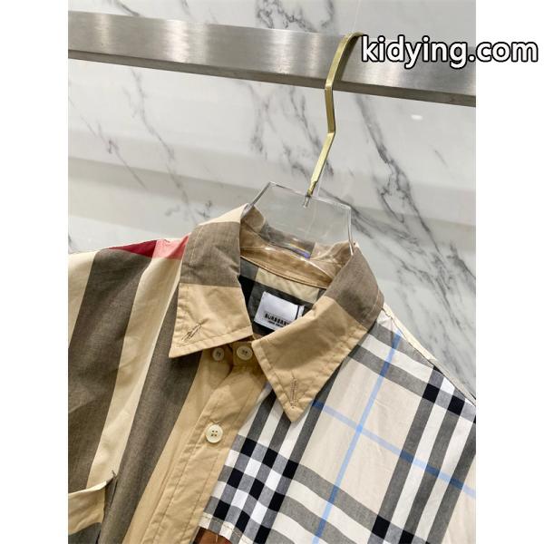 先行注目！2025秋冬必須アイテム ベージュ＆ブルー シャツ バーバリー コピー BURBERRY-5