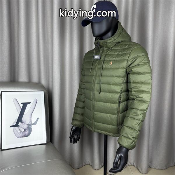 オリーブグリーン POLO RALPH LAUREN コピー 秋冬軽量保温 高機能 連帽 軽量 ダウンジャケット ポロラルフローレン-2