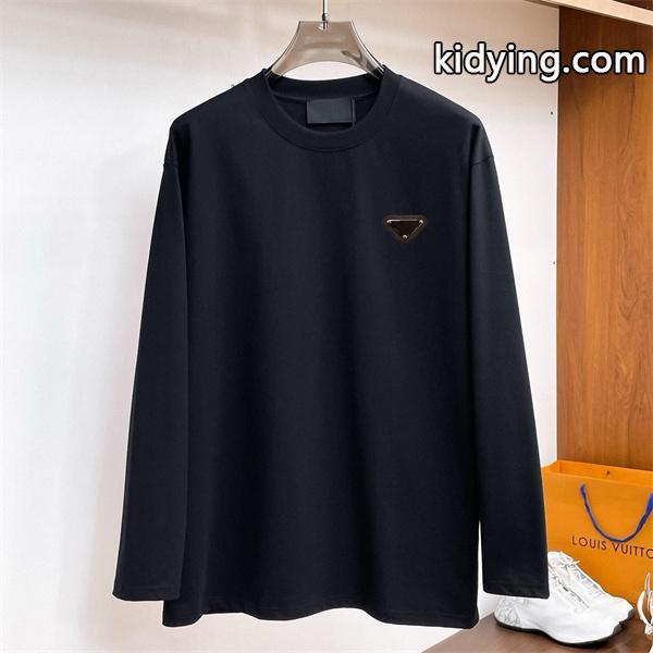 プラダ スーパーコピー 長袖Tシャツ エレガント ミニマル シンプル ホワイト 優良 PRADA-0