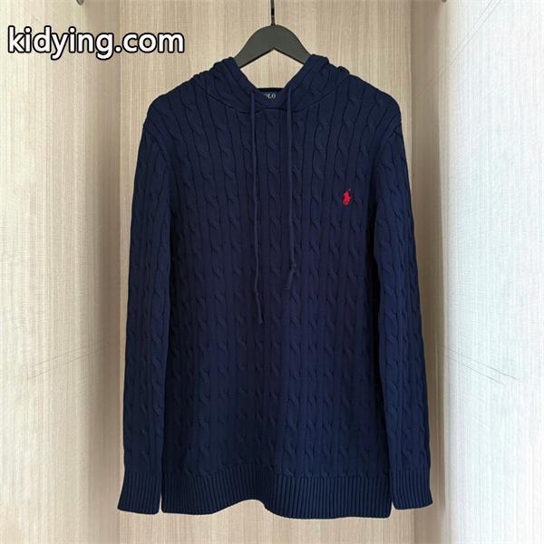 ブラック × ホワイト × グレー 6 色 連帽 麻花纹 ニット ポロラルフローレン POLO RALPH LAUREN コピー 秋冬復古多色 定番-4