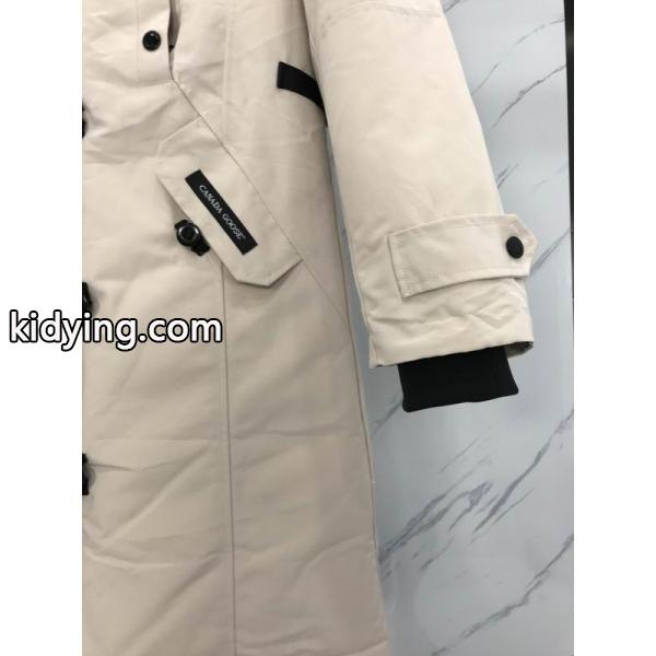 カナダグース Canada Goose 2025秋冬 ホワイト ロングダウンコート スーパーコピー 当店イチオシ-4