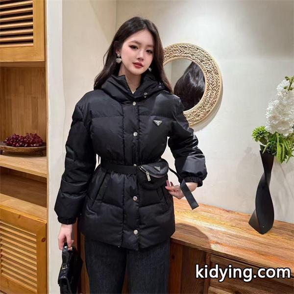 PRADA スーパーコピー ベルト付き ダウンコート エレガント 美しい レディース 激安 プラダ-0