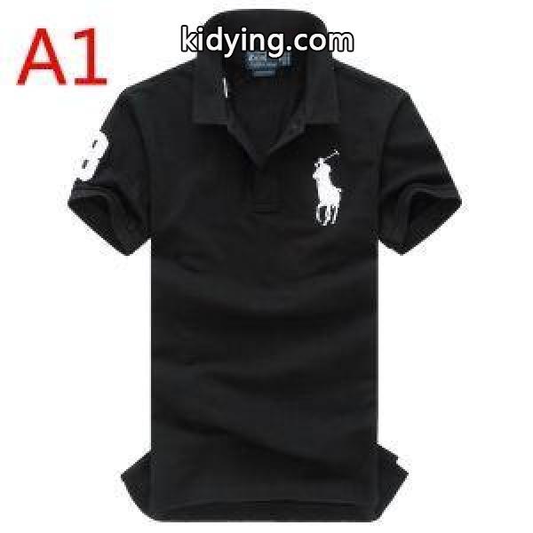 スマートなPolo Ralph Laurenポロ ラルフローレン激安無地ストライプメンズビジネス用ポロ半袖tシャツコピー-0