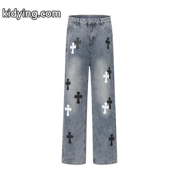 定番人気 オールオーバークロス 万能 デニムパンツ クロムハーツ Chrome Hearts コピー-1
