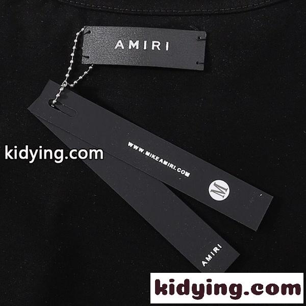 AMIRI アミリ Tシャツ 半袖 ロゴプリント センターデザイン ラインモチーフ シンプル ベーシック オーバーサイズ-6