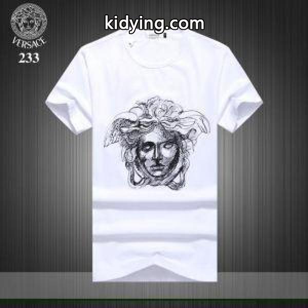 超激得100%新品着回し力の高い半袖ＴシャツVERSACEヴェルサーチ コピー通年活躍ブラックホワイトイエロー-0