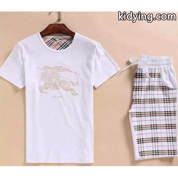耐久性に優れ 2015 BURBERRY バーバリー 半袖Tシャツ 上下セット 4色可選_半袖Tシャツ_メンズファッション_スーパーコピーブランド激安通販 専門店-0