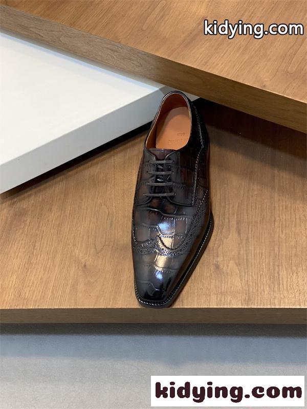 Berluti ベルルッティ スーパーコピー 革靴 クロコ型押し 本革 ドレスシューズ 高級感  2026新作-5