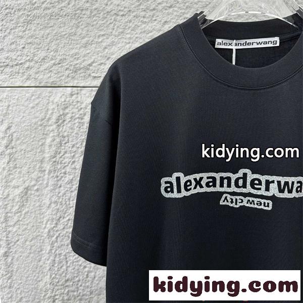 半袖Tシャツ プリント 清潔感 シンプル アレキサンダーワン コピー Alexander wang ベーシック 2026新作-5