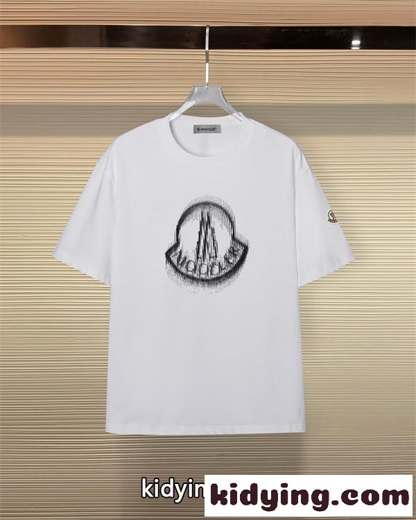 MONCLER モンクレール コピー Tシャツ グラフィックロゴ アートプリント 半袖 クリーンシルエット 人気 新作-1