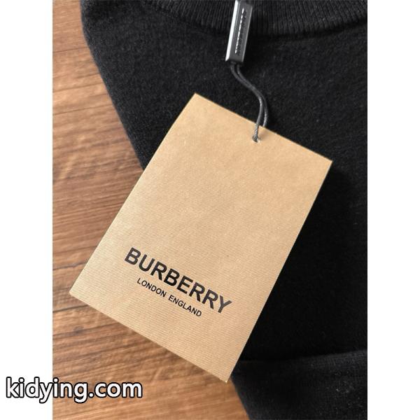 秋冬 ブラック 注目上昇 刺繍 快適な着心地 BURBERRY バーバリー スーパーコピー ニットセーター-4