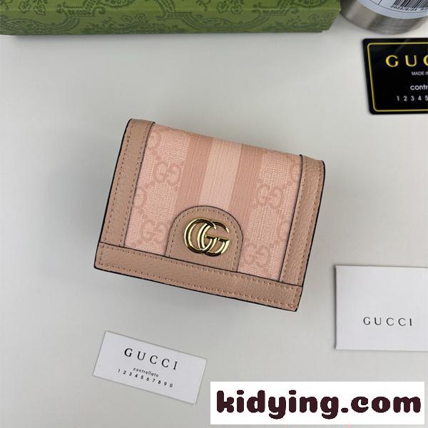 注目度急騰 GUCCI グッチ スーパーコピー 三つ折り財布 レディース ミニウォレット-0