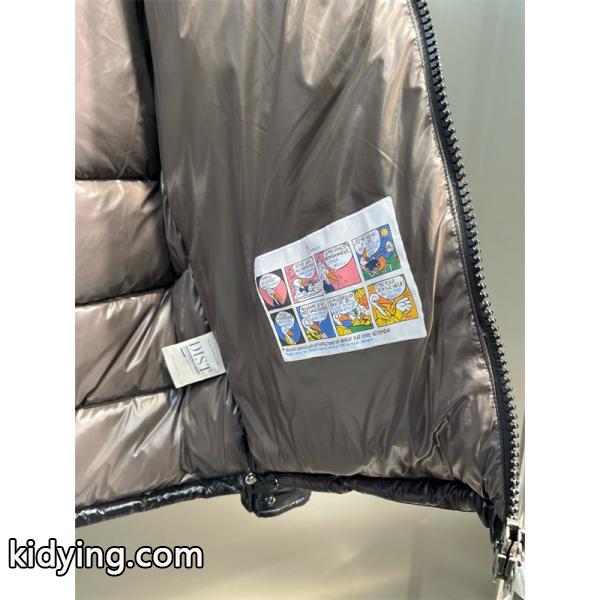 MONCLER ブラックダウン スクエアロゴ 秋冬ファッショナブル モンクレール コピージャケット トレンディ-8