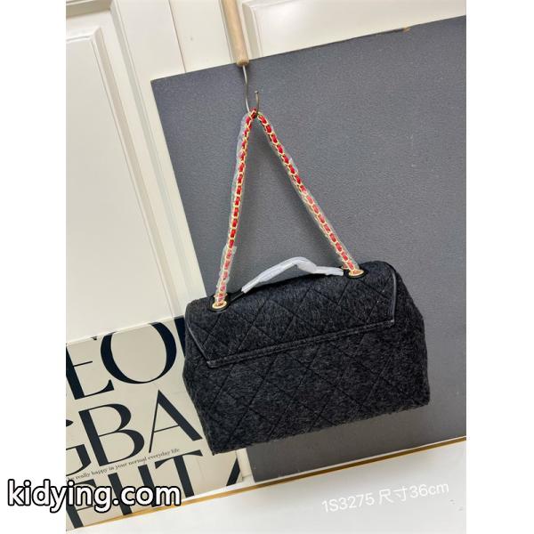 グレーモール 大サイズ CHANEL シャネル ショルダーバッグ コピー ユニセックス ヴィンテージ風-1
