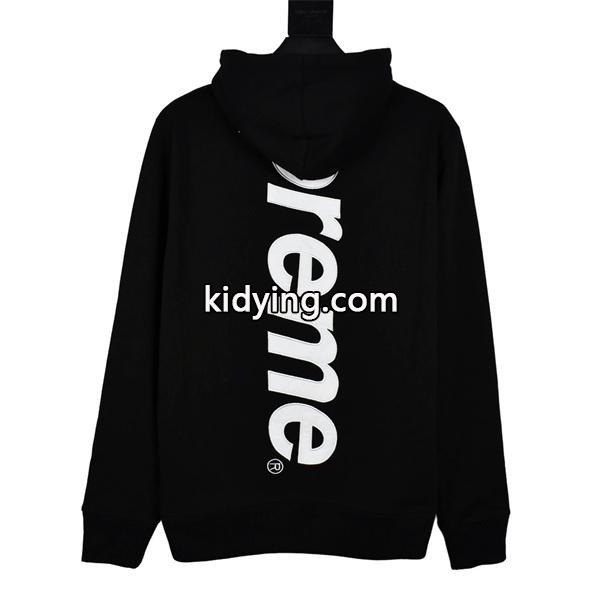 Supreme シュプリーム スーパーコピー ブラック 2025秋冬 バックインパクト 縦ロゴパーカー-0