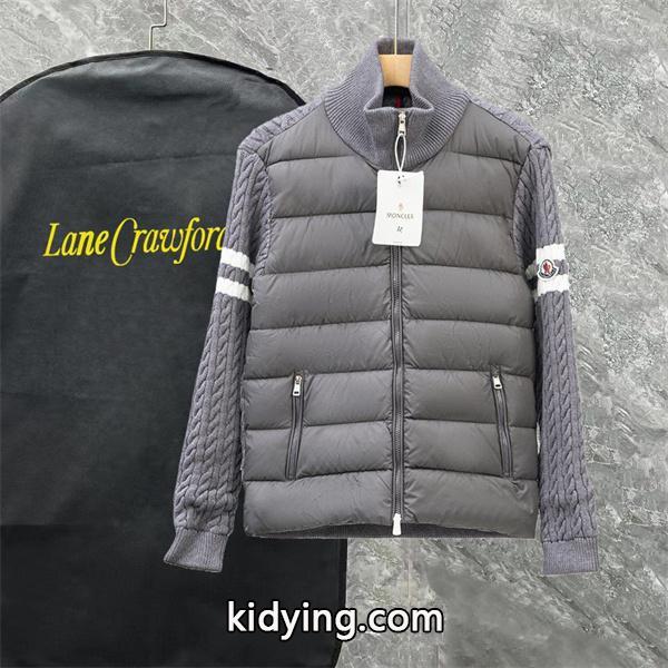 ブラック × ホワイトライン スポーティ高級感 レアデザイン MONCLER 激安 モンクレール コピー ダウンジャケット-1