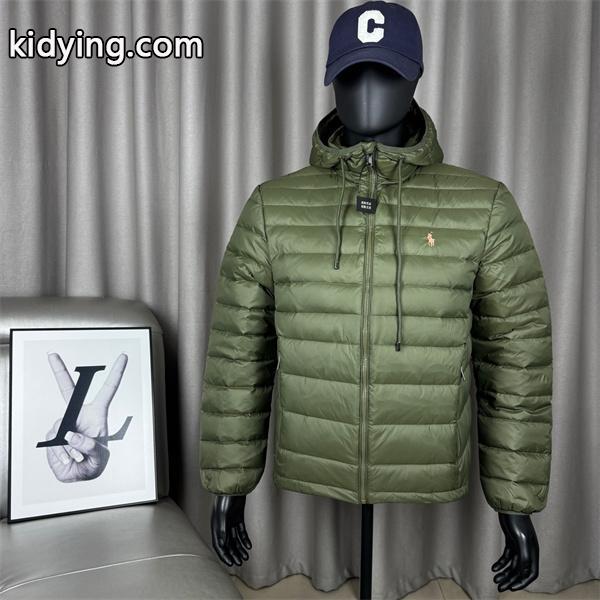 オリーブグリーン POLO RALPH LAUREN コピー 秋冬軽量保温 高機能 連帽 軽量 ダウンジャケット ポロラルフローレン-0